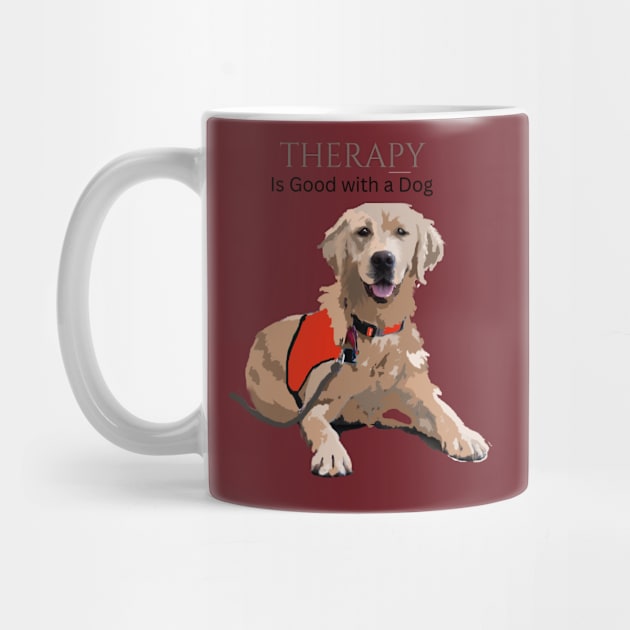 Therapy Dog Red by B C Designs